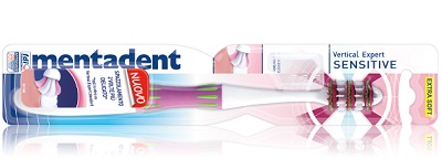 MENTADENT SPAZZOLINO VERTICAL EXPERT SENSI - Farmacia-flash.it