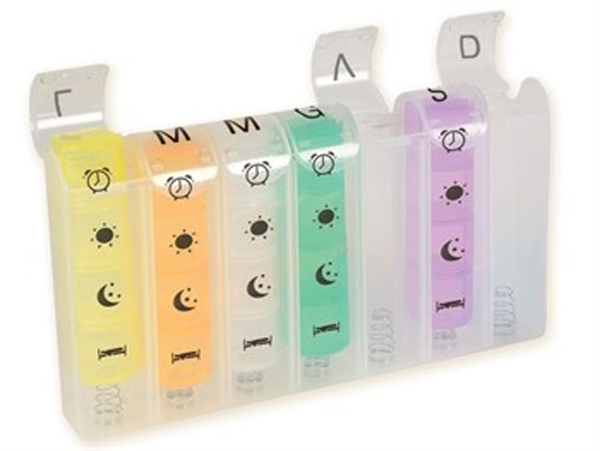 PORTAPILLOLE SETTIMANALE X4 SPRING ITA - Farmacia-flash.it