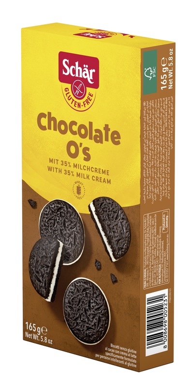 SCHAR CHOCOLATE O'S BISCOTTI 165 G - Farmacia-flash.it