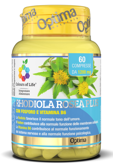 COLOURS OF LIFE RHODIOLA ROSEA PLUS 60 COMPRESSE 1200 MG - Farmacia-flash.it
