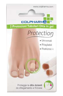 COLPHARMA POTEZIONE TUBOLARE DITA IN GEL 2 TUBI DA 7,5 CM - Farmacia-flash.it
