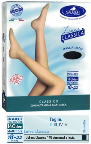 SAUBER CLASSICO COLLANT 140 DENARI MAGLIA LISCIA BLU NOTTE 3 - Farmacia-flash.it
