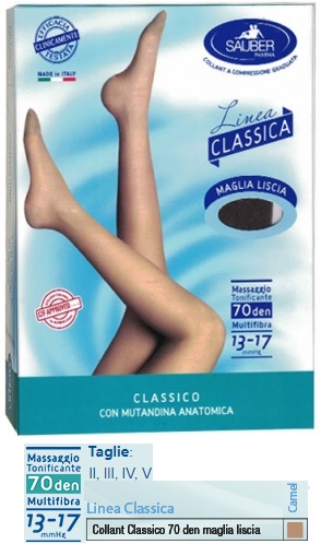 SAUBER CLASSICO COLLANT 70 DENARI MAGLIA LISCIA CAMEL 2 - Farmacia-flash.it