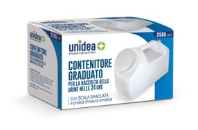 CONTENITORE PER LA RACCOLTA DELLE URINE UNIDEA NELLE 24 ORE 2500 ML - Farmacia-flash.it