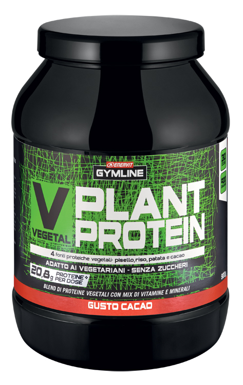 GYMLINE MUSCLE VEG PROT BLEND CACAO 900 G - Farmacia-flash.it