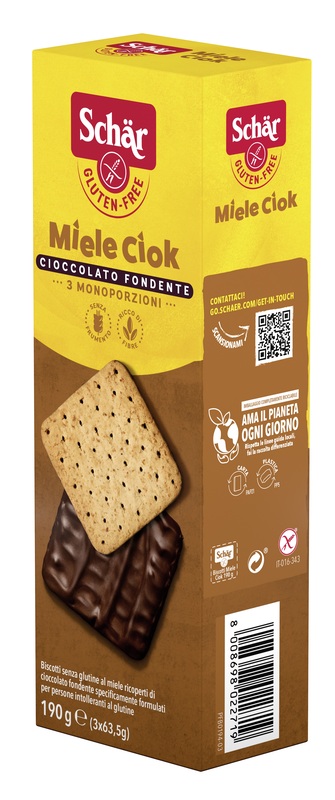 SCHAR BISCOTTI MIELE CIOK 190 G - Farmacia-flash.it