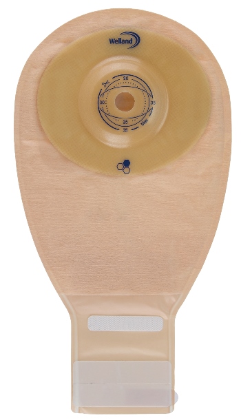 SACCA PER ILEOSTOMIA TRASPARENTE RITAGLIABILE WELLAND AURUM CONVEX ILEO MIDI DIAMETRO 13-48 MM INIZIO CONVESSITA' 48 MM 10 PEZZI - Farmacia-flash.it