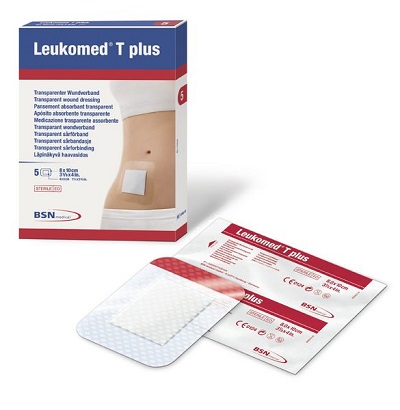 MEDICAZIONE POST-OPERATORIA LEUKOMED T PLUS TRASPARENTE IMPERMEABILE 8 X 10 CM - Farmacia-flash.it