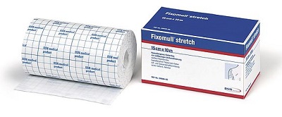 FASCIA AUTOADESIVA IPOALLERGENICA FIXOMULL STRETCH PER FISSAGGIO CATETERI M 10 X 10 CM - Farmacia-flash.it