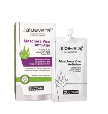 ALOEVERA2 MASCHERA VISO ANTIAGE 4 SACCHETTI 20 ML - Farmacia-flash.it