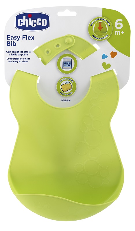 CHICCO BAVAGLINA RIGIDA 6M+ VERDE - Farmacia-flash.it