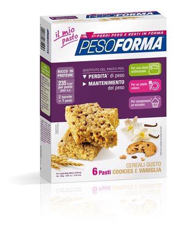 PESOFORMA BARR CEREALI COOKIES VANIGLIA 372 G - Farmacia-flash.it