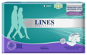 LINES SPECIALIST PANNOLINO MUTANDA MG MAXI 20 PEZZI - Farmacia-flash.it