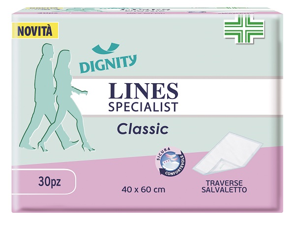 TRAVERSA PER INCONTINENZA LINES SPECIALIST CLASSIC 40X60 CM 30 PEZZI - Farmacia-flash.it