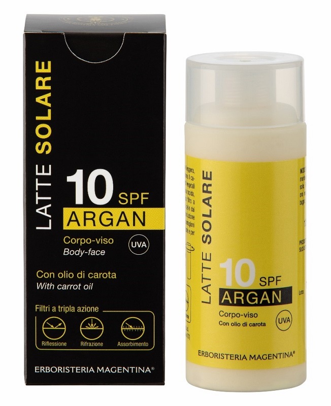 SOLARE ARGAN 10SPF 125 ML LATTE - Farmacia-flash.it