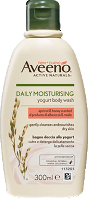 AVEENO BAGNO DOCCIA YOGURT ALBICOCCA & MIELE 300 ML PROMO - Farmacia-flash.it