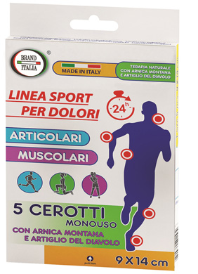 CEROTTI PER DOLORI ARTICOLARI E MUSCOLARI CON ARNICA MONTANA E ARTIGLIO DEL DIAVOLO 9X14CM 5 PEZZI - Farmacia-flash.it