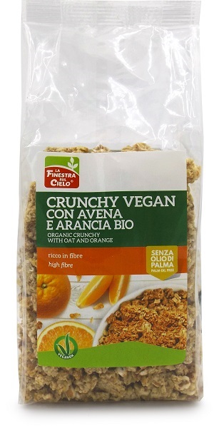 CRUNCHY CON AVENA E ARANCIA VEGAN BIO 375 G - Farmacia-flash.it