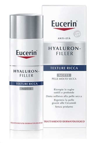 EUCERIN HYALURON+FILLER TEXTURE RICCA NOTTE 50 ML - Farmacia-flash.it