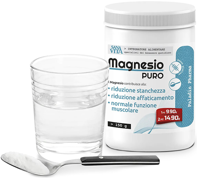 SANAVITA MAGNESIO PURO 150 G - Farmacia-flash.it