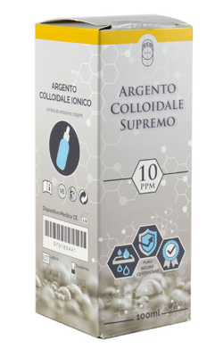 ARGENTO COLLOIDALE SUPREMO 10PPM CERTIFICATO CON CONTAGOCCE 100 ML - Farmacia-flash.it