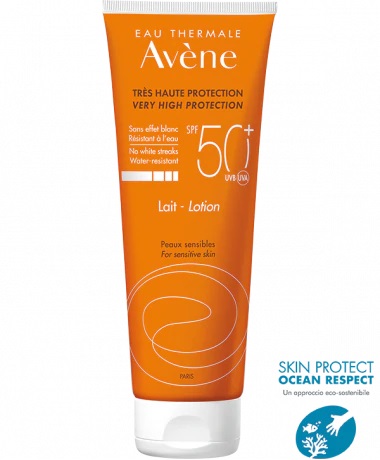EAU THERMALE AVENE SOLARE LATTE SPF50+ 250 ML NUOVA FORMULA - Farmacia-flash.it