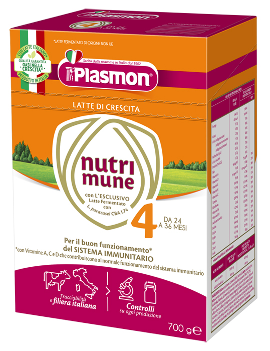 PLASMON NUTRIMUNE LATTE STAGE 4 POLVERE 700 G - Farmacia-flash.it