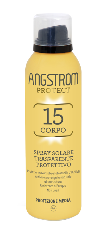 ANGSTROM PROTECT 15 CORPO SPRAY SOLARE TRASPARENTE 150 ML - Farmacia-flash.it