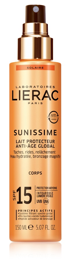 LIERAC SUNISSIME LATTE CORPO SPF15 150 ML - Farmacia-flash.it