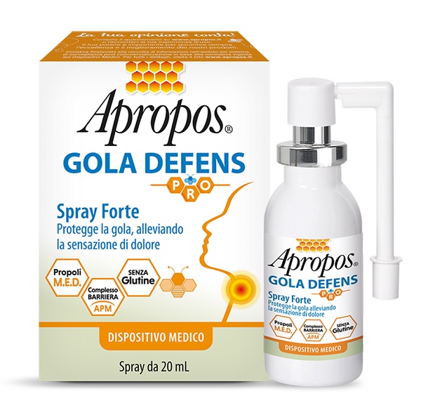 APROPOS GOLA DEFENS PRO SPRAY NO ALCOL 20 ML - Farmacia-flash.it