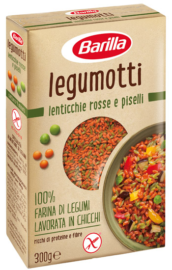 BARILLA LEGUMOTTI ALLE LENTICCHIE ROSSE E PISELLI 300 G - Farmacia-flash.it