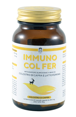 IMMUNO COL FER COLOSTRO DI CAPRA 60 CAPSULE VEGETALI - Farmacia-flash.it