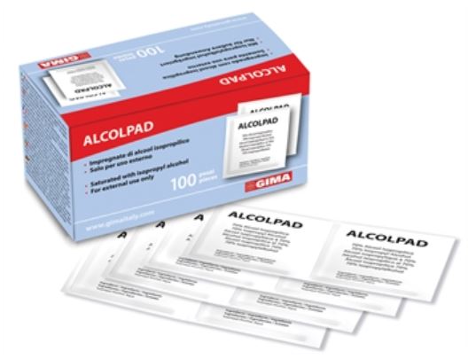 ALCOLPAD 70% ALCOOL ISOPROPILICO 100 PEZZI - Farmacia-flash.it
