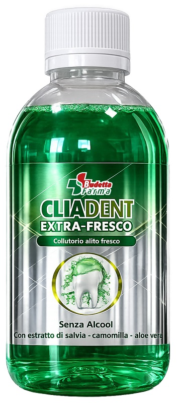 CLIADENT COLLUTORIO ALITO FRESCO ALLE ERBE 500 ML - Farmacia-flash.it