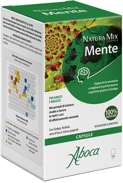 NATURA MIX ADVANCED MENTE 50 CAPSULE - Farmacia-flash.it