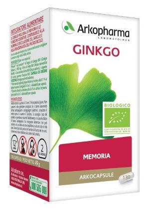 ARKO CAPSULE GINKGO BIO 130 CAPSULE - Farmacia-flash.it
