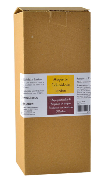 ARGENTO COLLOIDALE IONICO 40PPM CERTIFICATO 1000 ML - Farmacia-flash.it