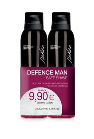 DEFENCE MAN BIPACK SCHIUMA BARBA 2 X 200 ML - Farmacia-flash.it