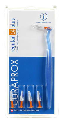 CURAPROX CPS REGULAR CPS 14 CON 5 SCOVOLINI + SUPPORTO - Farmacia-flash.it