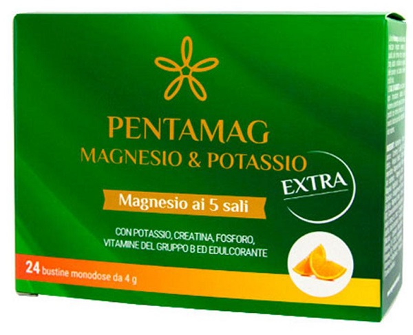 PENTAMAG MAGNESIO E POTASSIO EXTRA 24 BUSTINE DA 4 G - Farmacia-flash.it