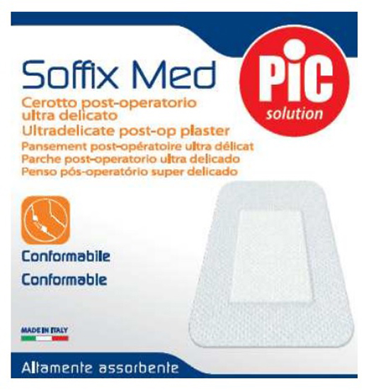 CEROTTO IN TNT ADESIVO CON COMPRESSA ASSORBENTE PIC SOFFIX MED 10X8 CM - Farmacia-flash.it