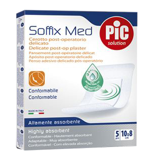 CEROTTO IN TNT ADESIVO CON COMPRESSA ASSORBENTE PIC SOFFIX MED 15X10 CM - Farmacia-flash.it