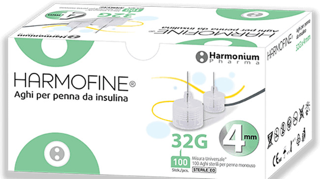 AGO HARMOFINE PENNA DA INSULINA GAUGE 32 4MM 100 PEZZI - Farmacia-flash.it
