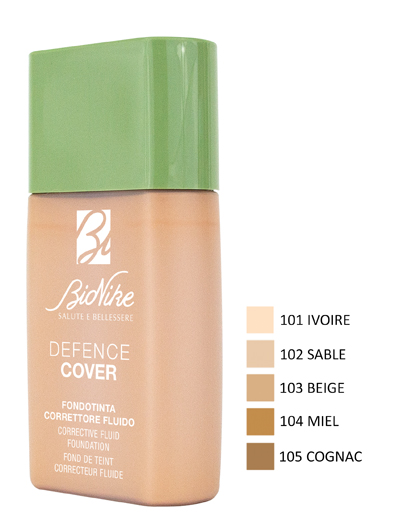 DEFENCE COVER FONDOTINTA CORRETTORE FLUIDO 102 40 ML - Farmacia-flash.it