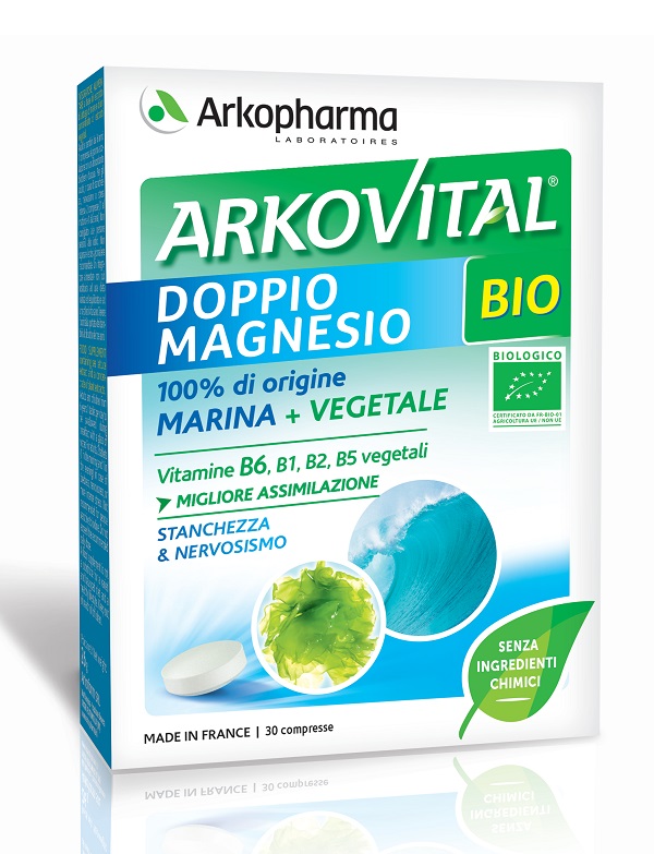 ARKOVITAL DOPPIO MAGNESIO BIO 30 COMPRESSE - Farmacia-flash.it