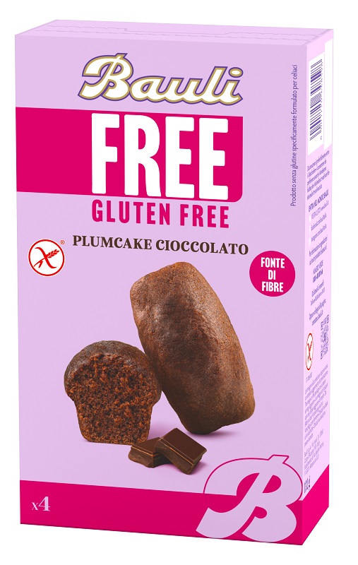 BAULI FREE PLUMCAKE CIOCCOLATO 4 PEZZI DA 33 G - Farmacia-flash.it