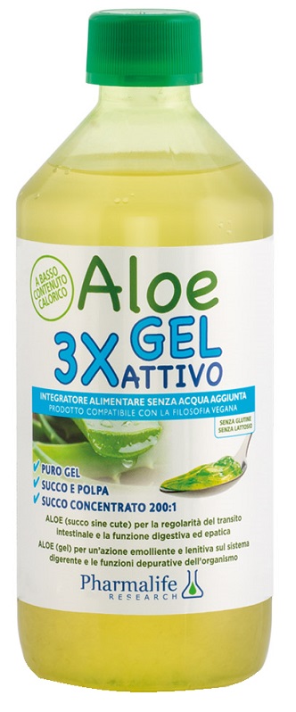 ALOE GEL 3X ATTIVO 500 ML - Farmacia-flash.it