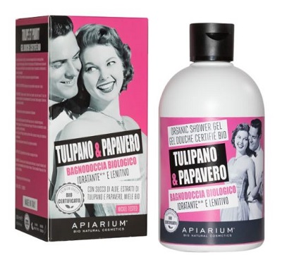APIARIUM BAGNODOCCIA BIOLOGICO TULIPANO E PAPAVERO 300 ML - Farmacia-flash.it
