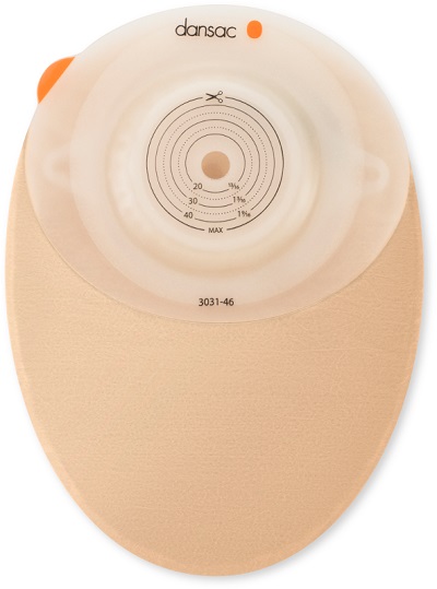 DANSAC NOVALIFE TRE 1 SACCA CHIUSA OPACA CONVEX MAXI PER COLOSTOMIA CON FINESTRA RITAGLIABILE 15-59 MM 550 ML 10 PEZZI - Farmacia-flash.it