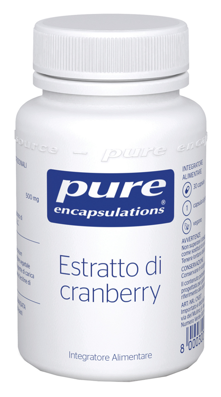 PURE ENCAPSULATIONS ESTRATTO DI CRANBERRY 30 CAPSULE - Farmacia-flash.it